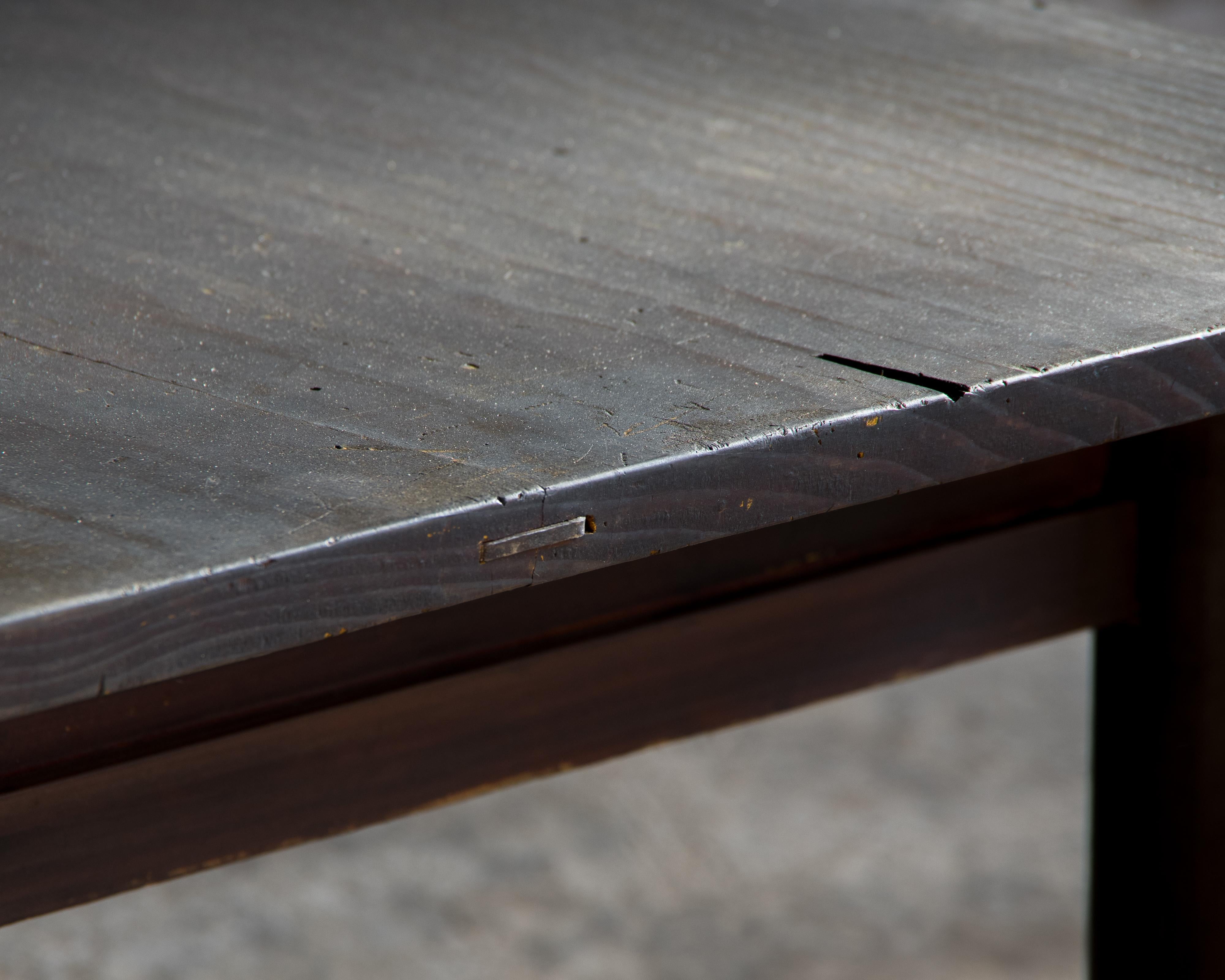 Table basse ancienne japonaise (Zataku), ère Meiji (1868-1912), Wabi Sabi en vente 2