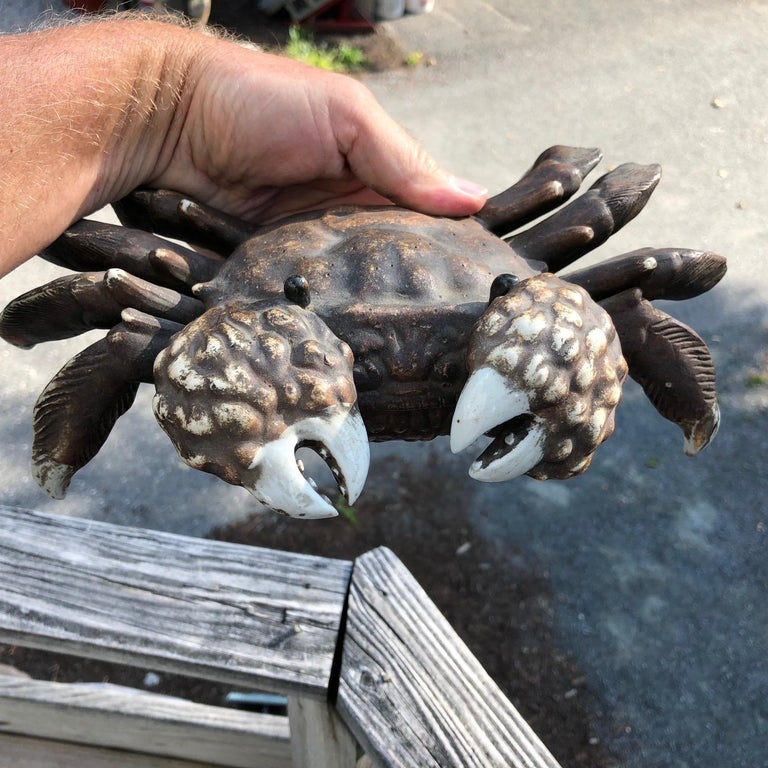 Japanese Antique Massive Crab Sculpture from Kyoto For Sale at 1stdibs