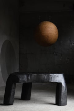 Japanese Antique Massive Primitive Table 1900s-1940s / Coffee Table Wabisabi