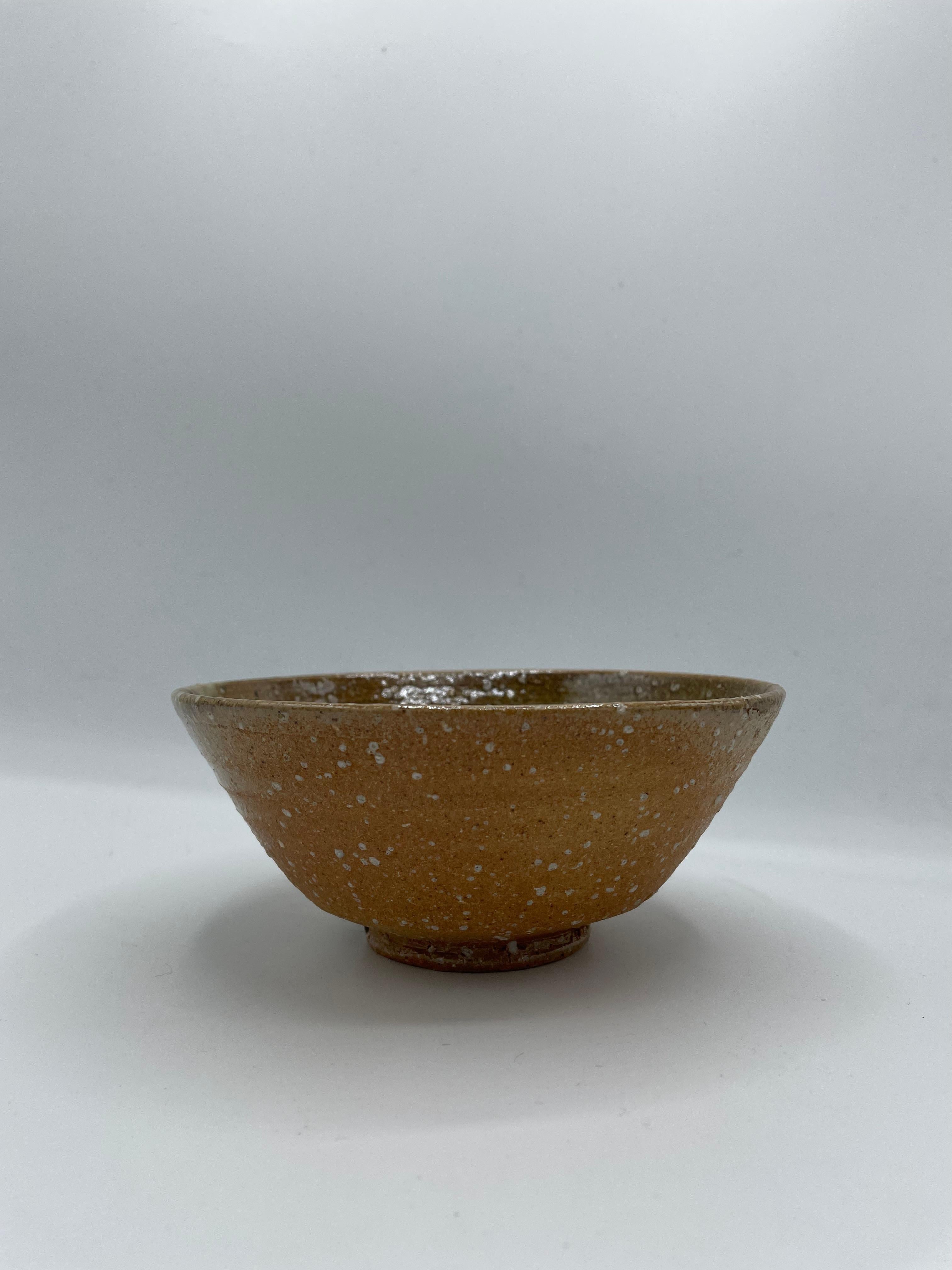 19th Century Japanese Antique Matcha Bowl Shigaraki Ware 'Rakuhou', 1980s For Sale