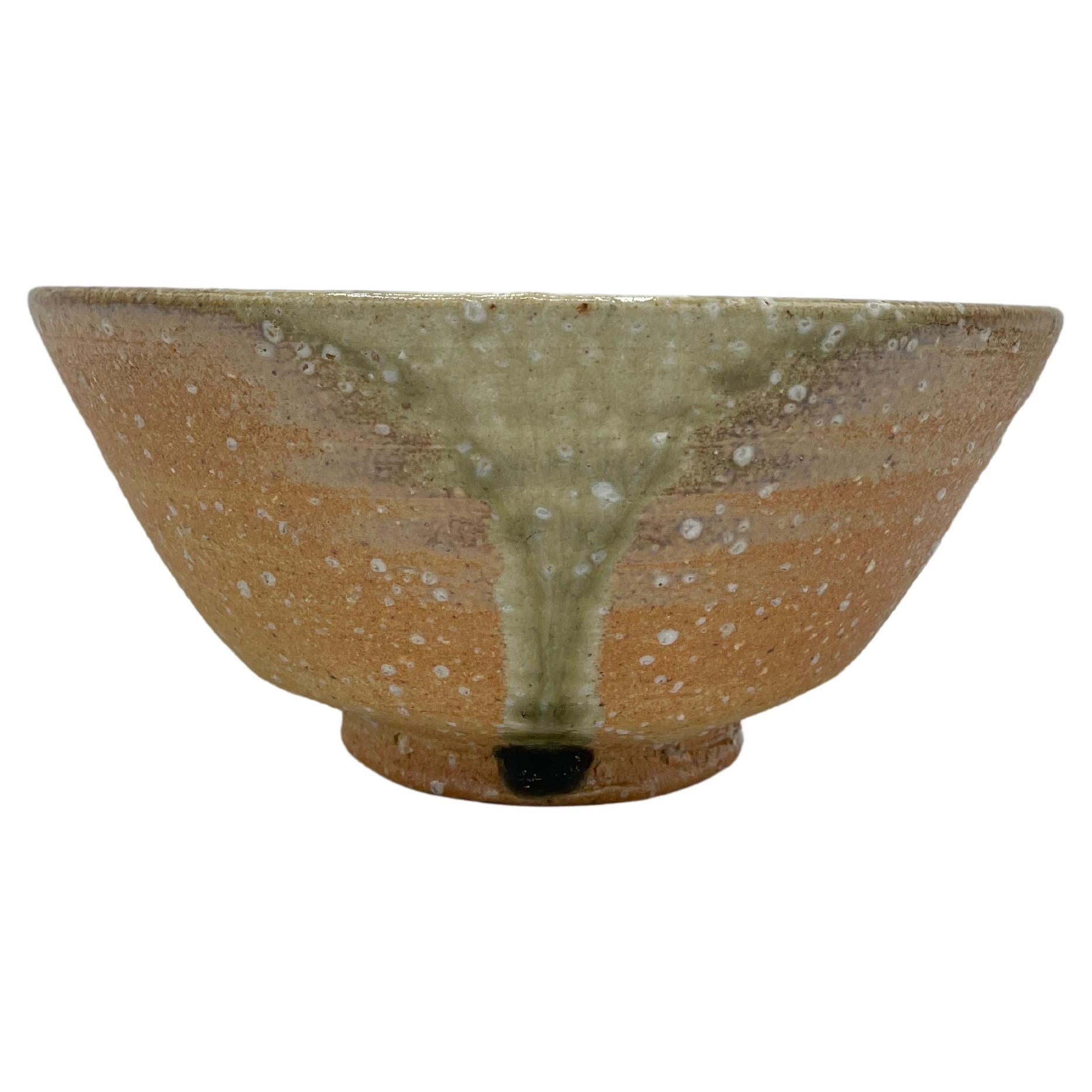 Japanese Antique Matcha Bowl Shigaraki Ware 'Rakuhou', 1980s