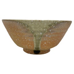 Japanese Retro Matcha Bowl Shigaraki Ware 'Rakuhou', 1980s