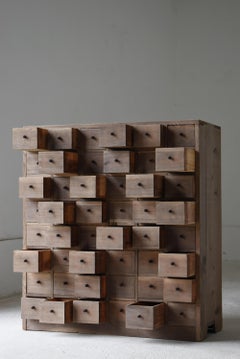 Japanese Antique Medicine Chest 1860s-1900s/Chests of Drawers Storage Tansu