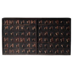 Japanese Antique Medicine Chest / Drawer Tansu / 1800-1868s / Wabi-Sabi Mingei
