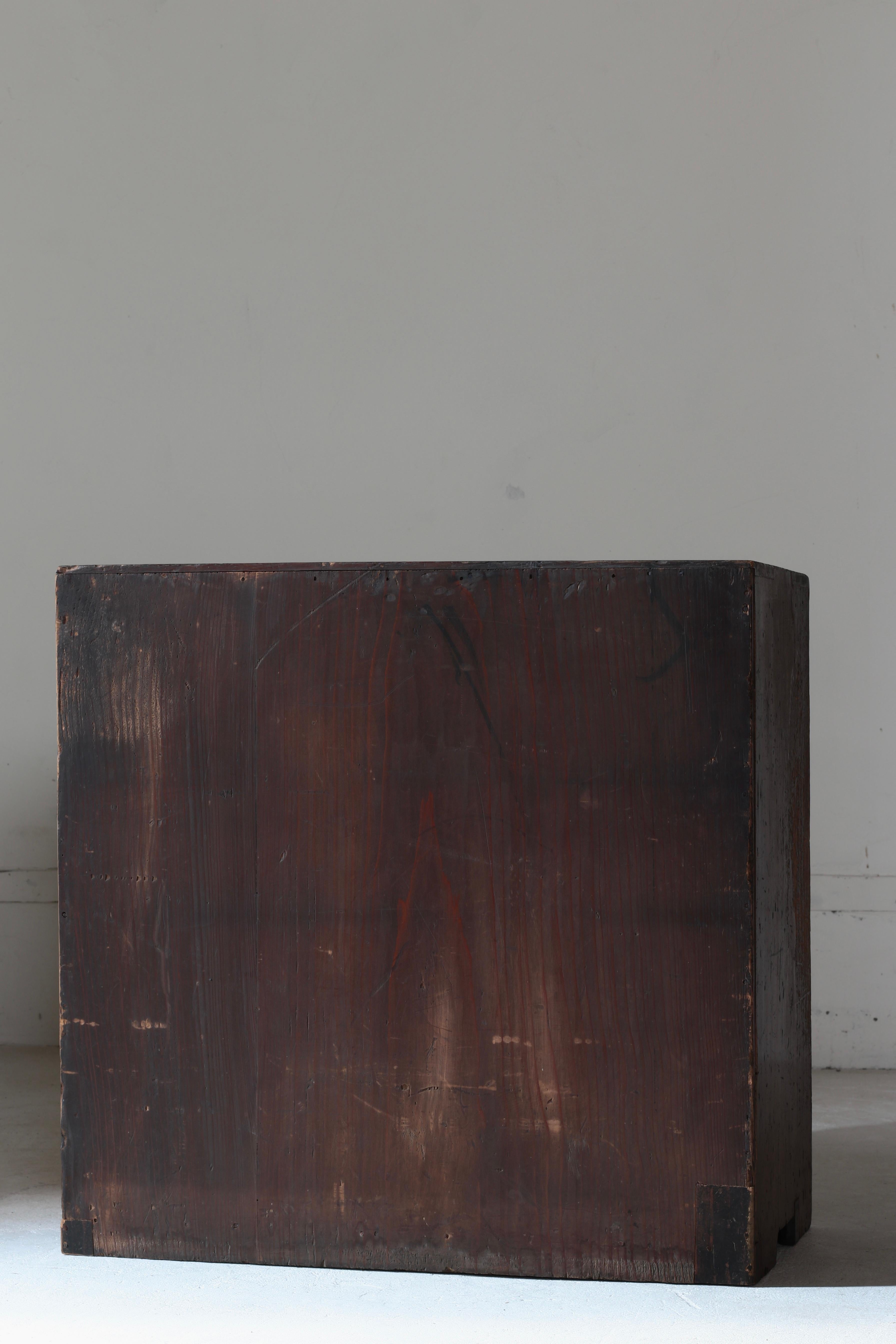 Japanische antike Medizintruhe / Schublade Tansu / 1868-1912er Jahre / Wabi-Sabi Mingei 2