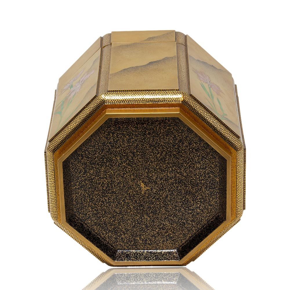 Japanese Antique Meiji Period Lacquer Hokai Box 5