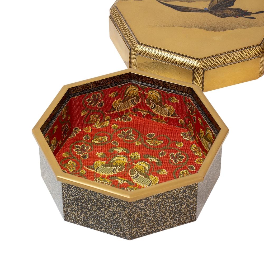 Japanese Antique Meiji Period Lacquer Hokai Box 10