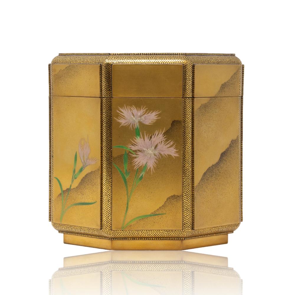 Japanese Antique Meiji Period Lacquer Hokai Box 1