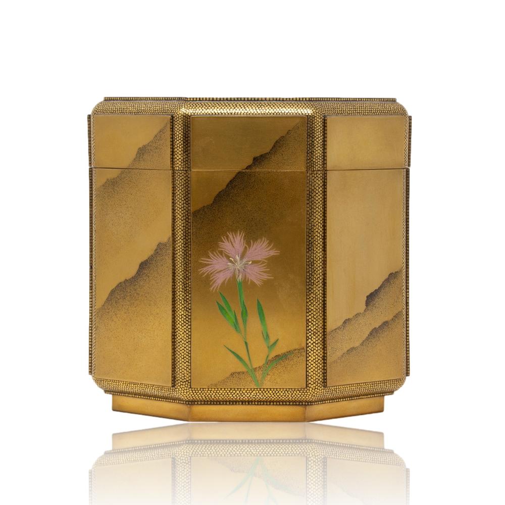 Japanese Antique Meiji Period Lacquer Hokai Box 2