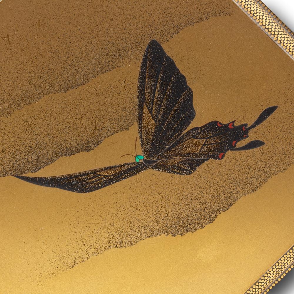 Japanese Antique Meiji Period Lacquer Hokai Box 4