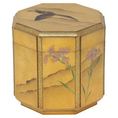Japanese Antique Meiji Period Lacquer Hokai Box