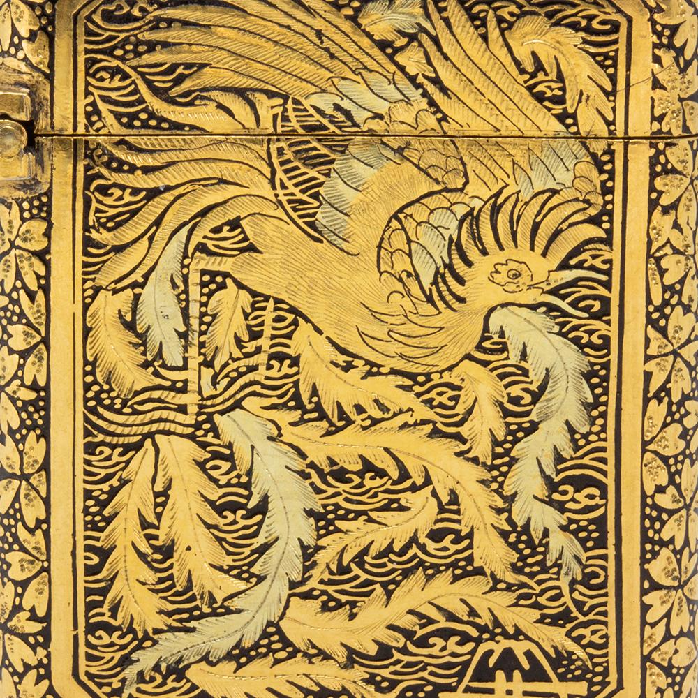 Antico astuccio Vesta giapponese del periodo Meiji di Fujii Yoshitoyo in vendita 4