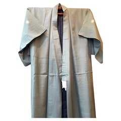 Japanese Retro Men's Bleu Kimono 1960s