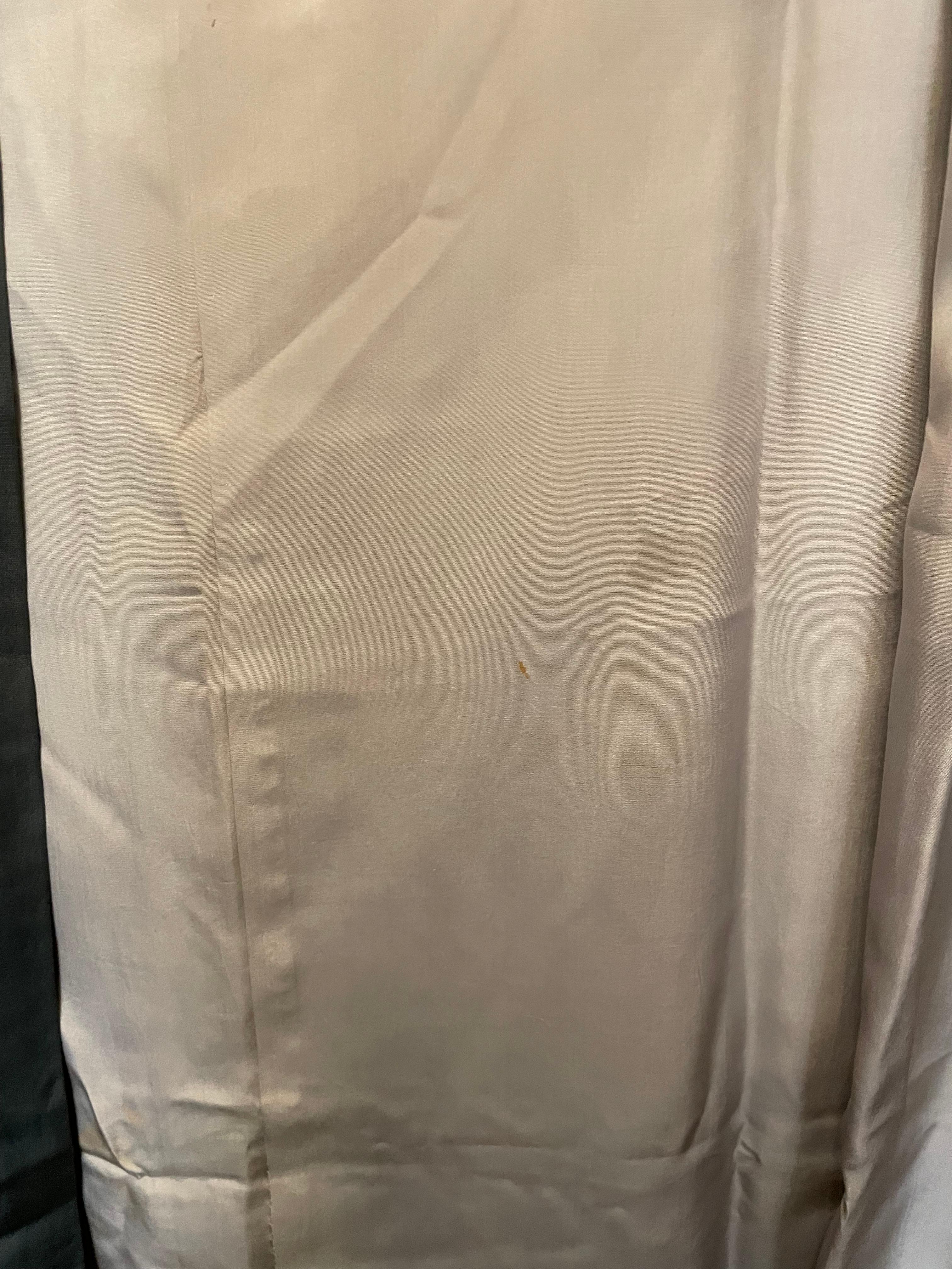 Kimono japonés antiguo de hombre azul FUJI Daikan Yokoyama años 80 en venta 3