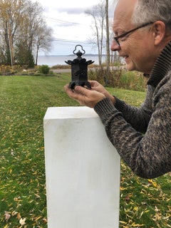Japanese Antique "Mini" Lantern with Double Doors, Scarce Size, Fine Details