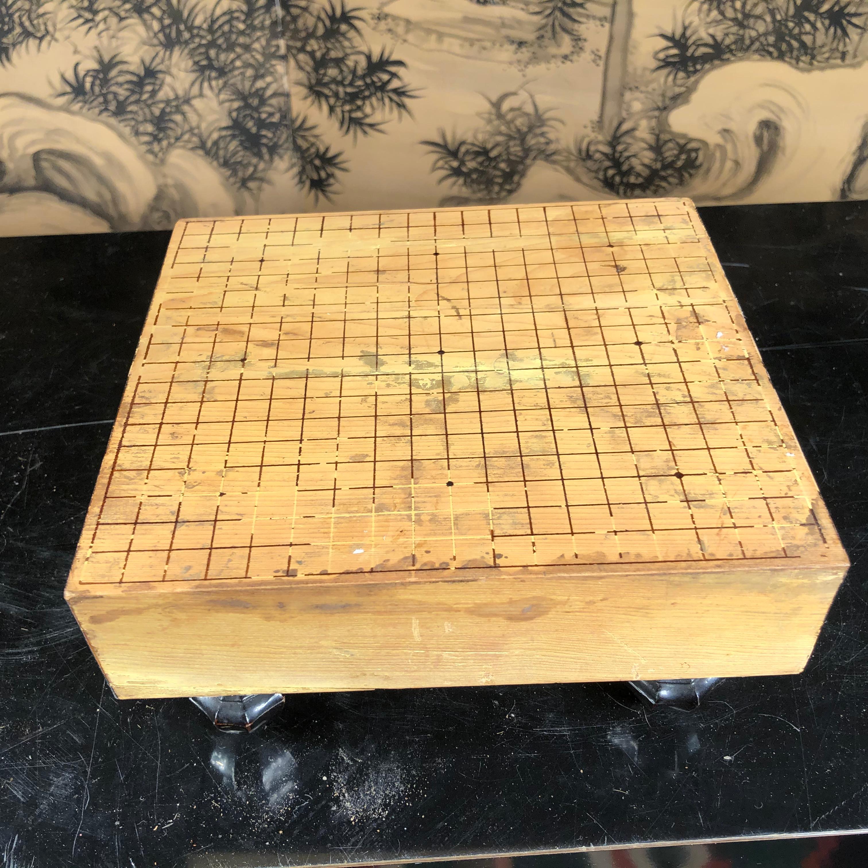 20th Century Japanese Antique Miniature GOBAN Game Table