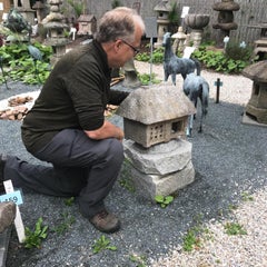Japanese Antique "Minka" House Stone Lantern, Hand-Carved, Fine Quality