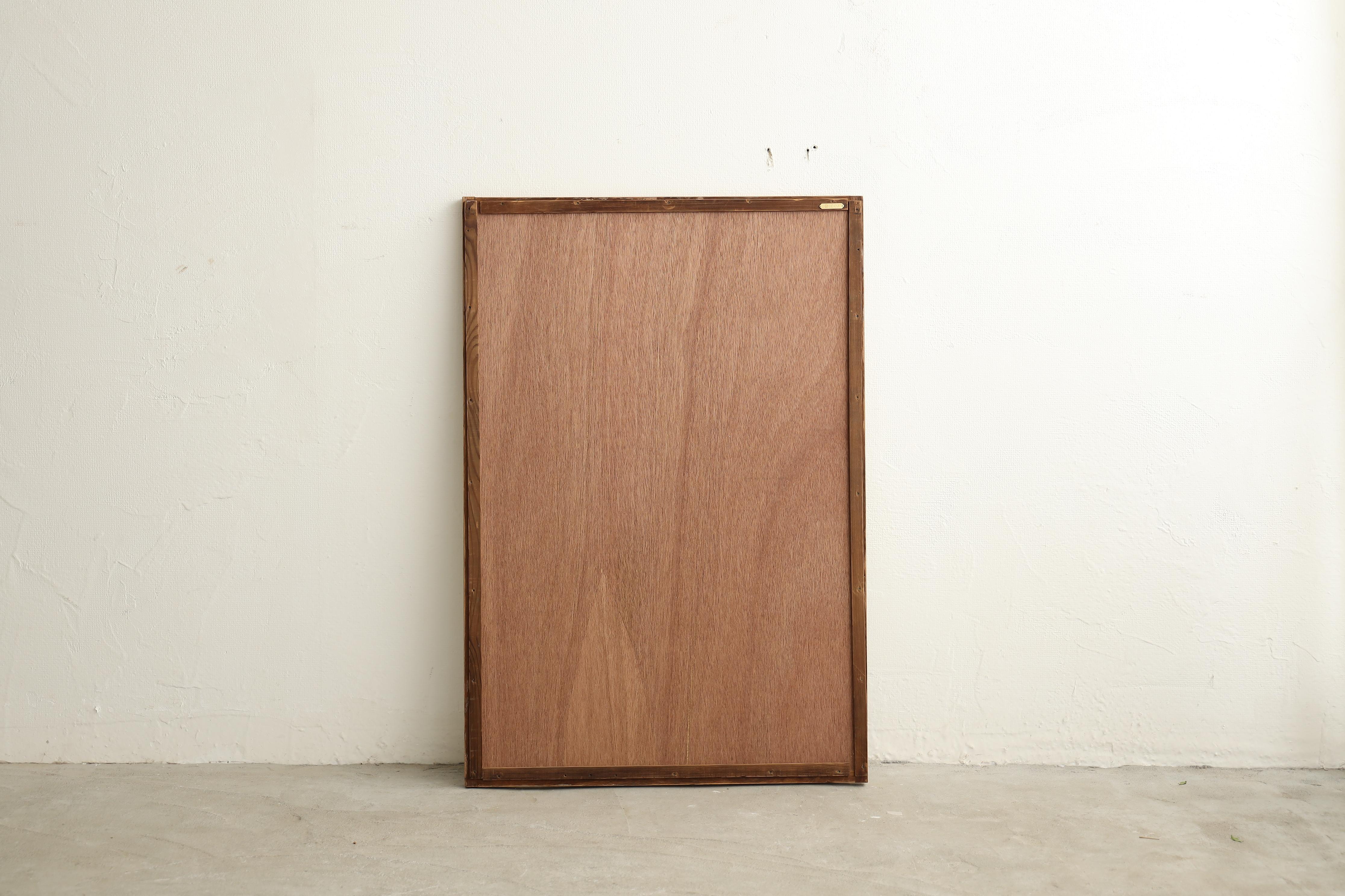 Japanischer Antique Mirror, Antique Wall Mirror（2） (Holz) im Angebot