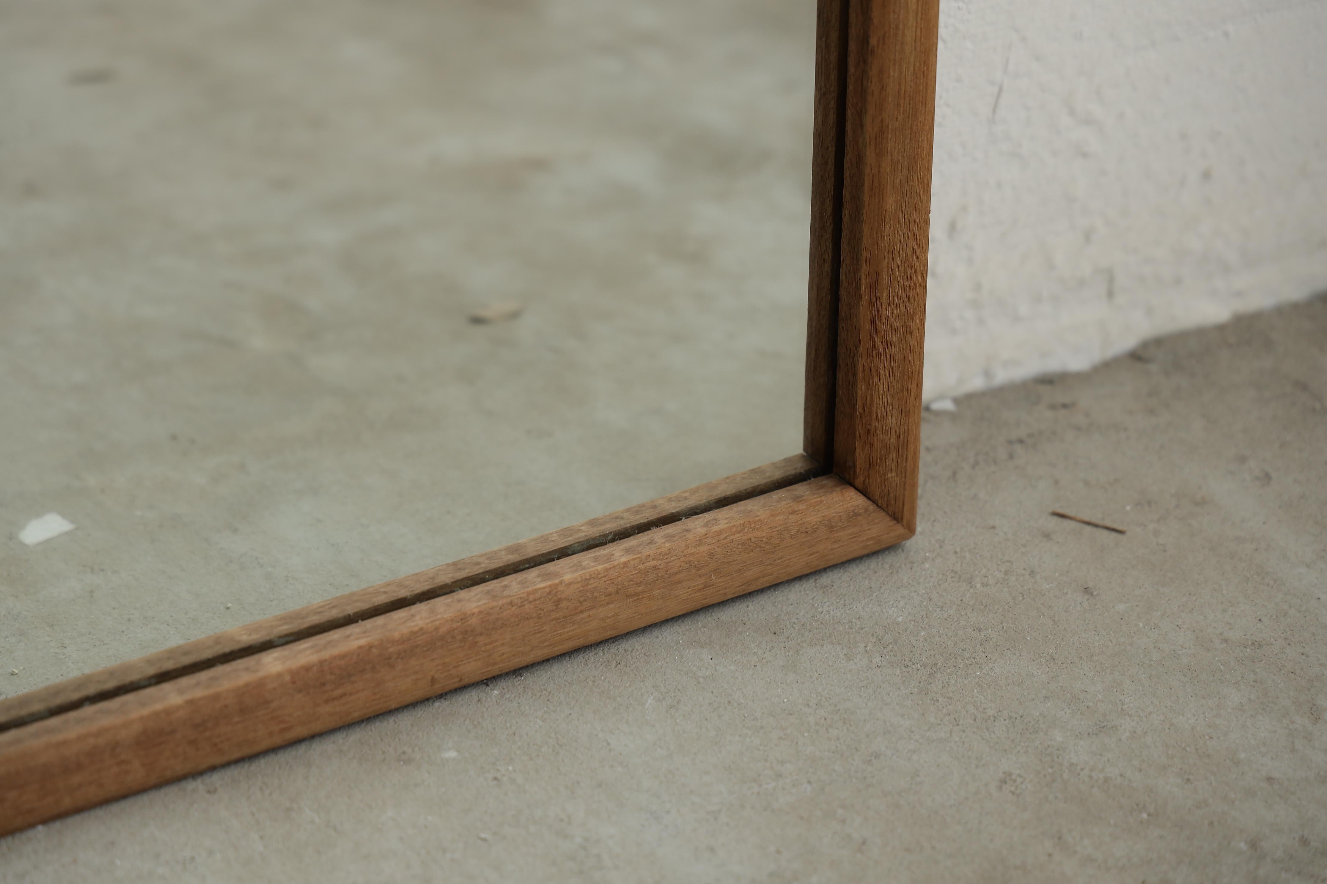 Bois Miroir japonais Antique Mirror, Wall Mirror（large） en vente