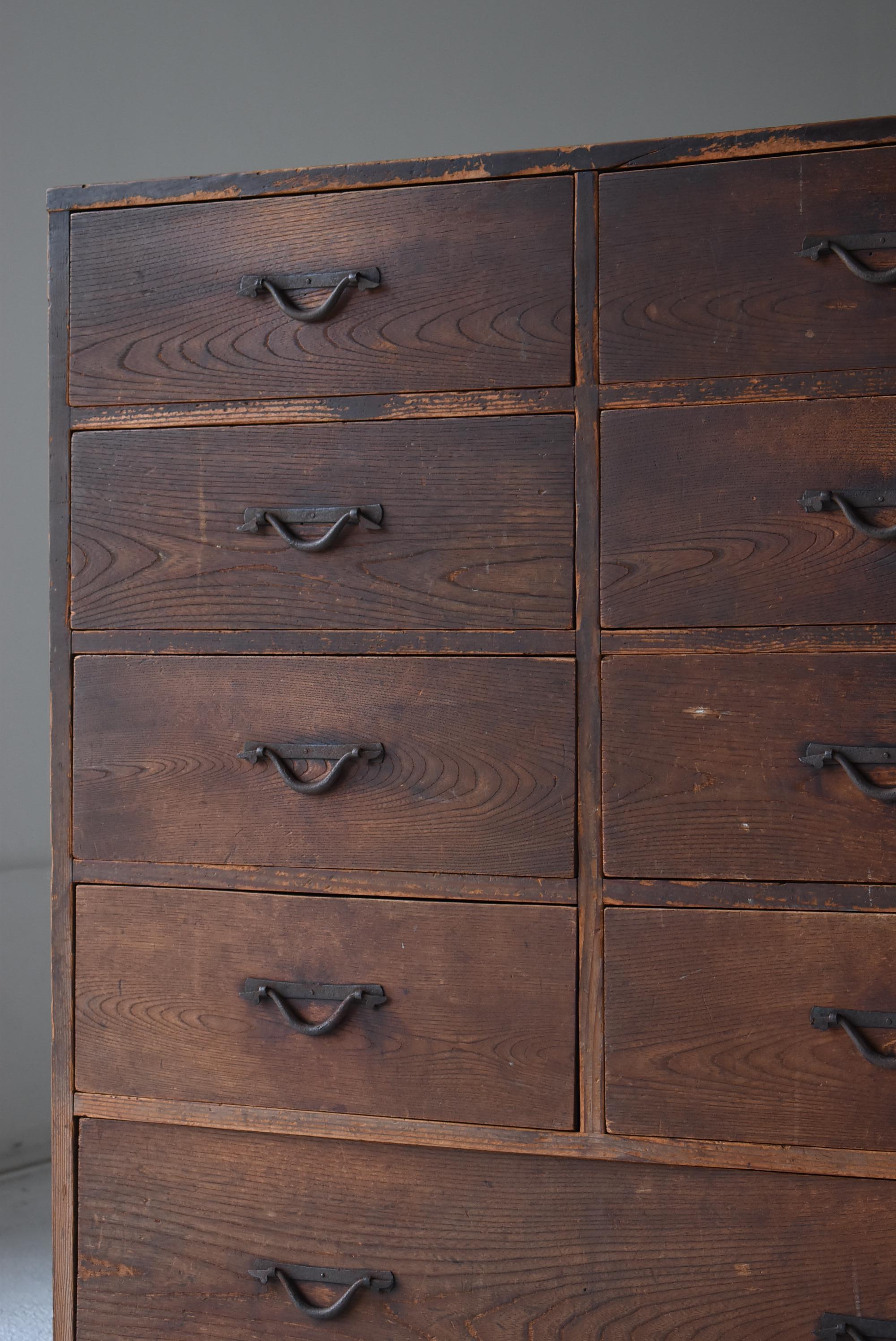 20th Century Japanese Antique Modern Design Drawer 1900s-1940s / Tansu Sideboard