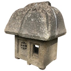 Japanese Antique "Mountain House" Stone Lantern