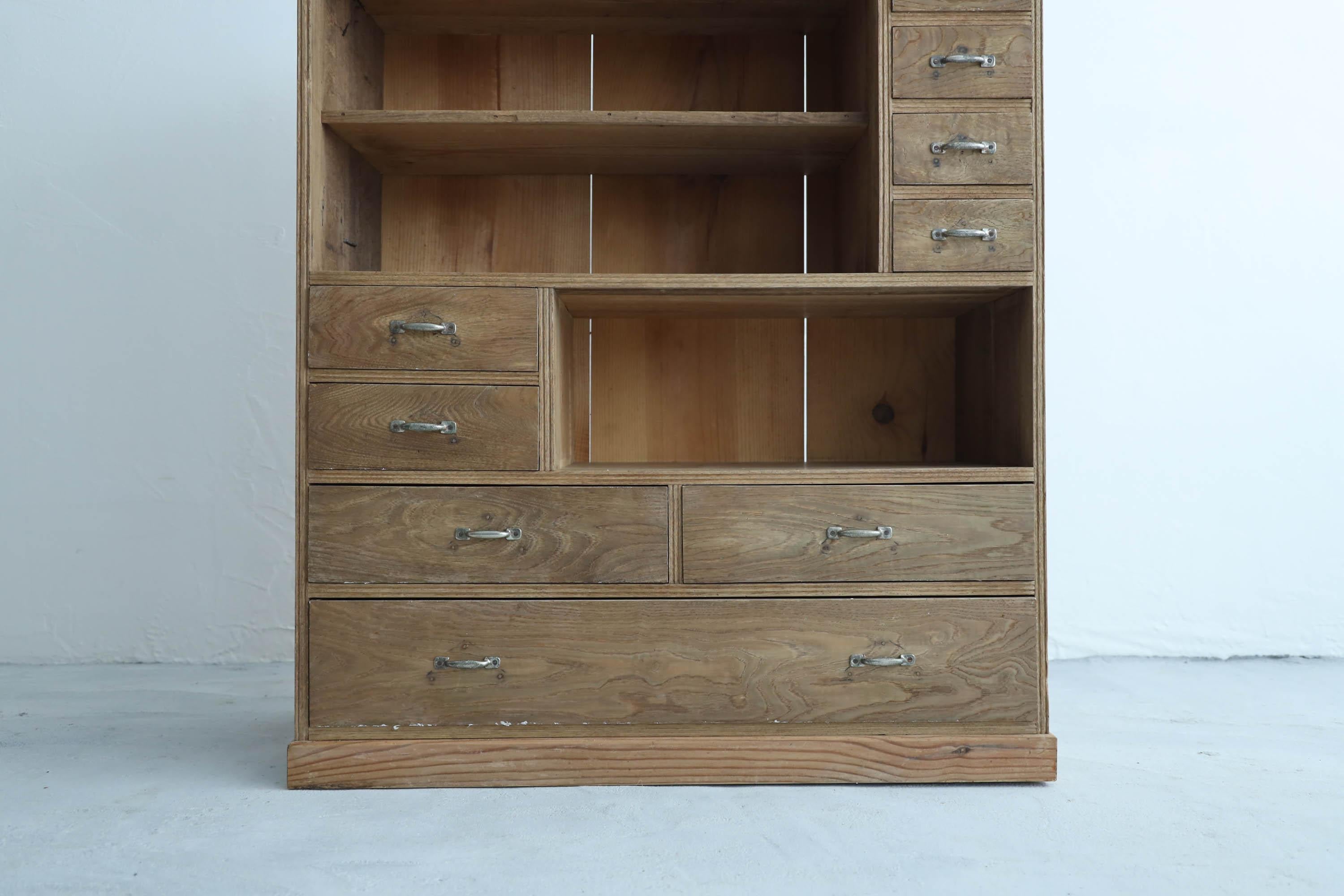Hand-Crafted Japanese Antique Multi-Drawer Cabinets, Tansu, Wabi-Sabi, Early 20th Century