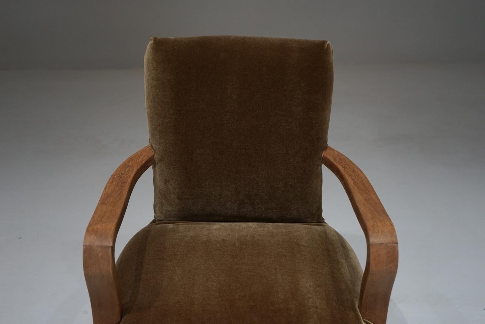 Japonais Chaise pivotante japonaise ancienne en Wood Wood Nara, années 1930-1940 - Japandi Wabi-Sabi en vente