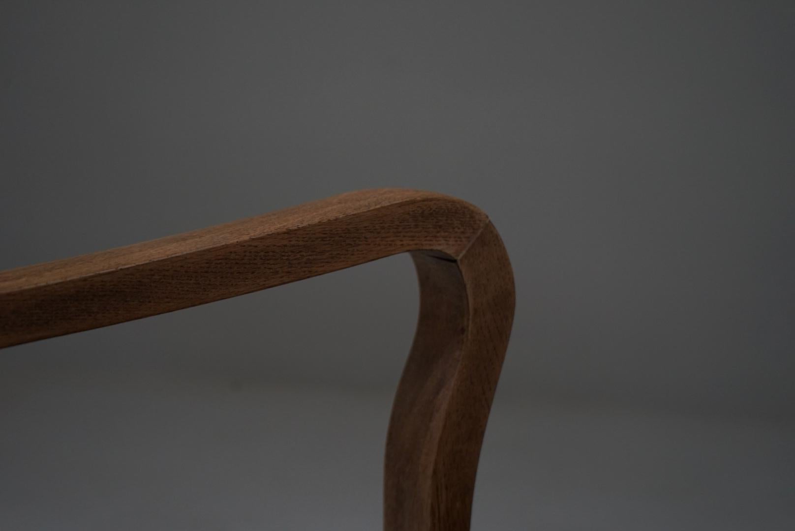 20ième siècle Chaise pivotante japonaise ancienne en Wood Wood Nara, années 1930-1940 - Japandi Wabi-Sabi en vente