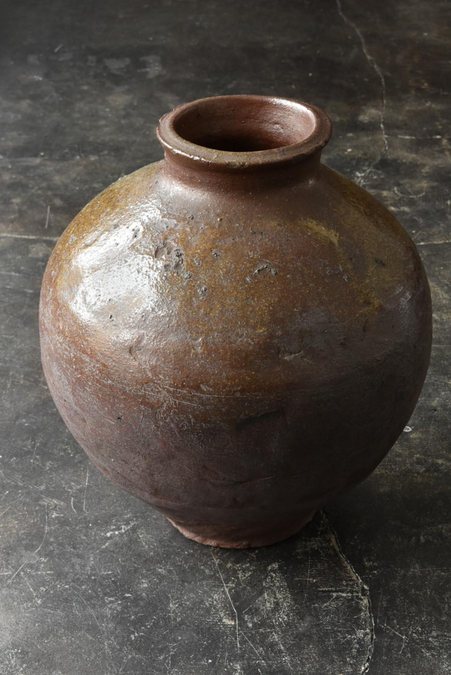 Japanese Antique Natural Glaze Large Jar 14th-16th Century/ 