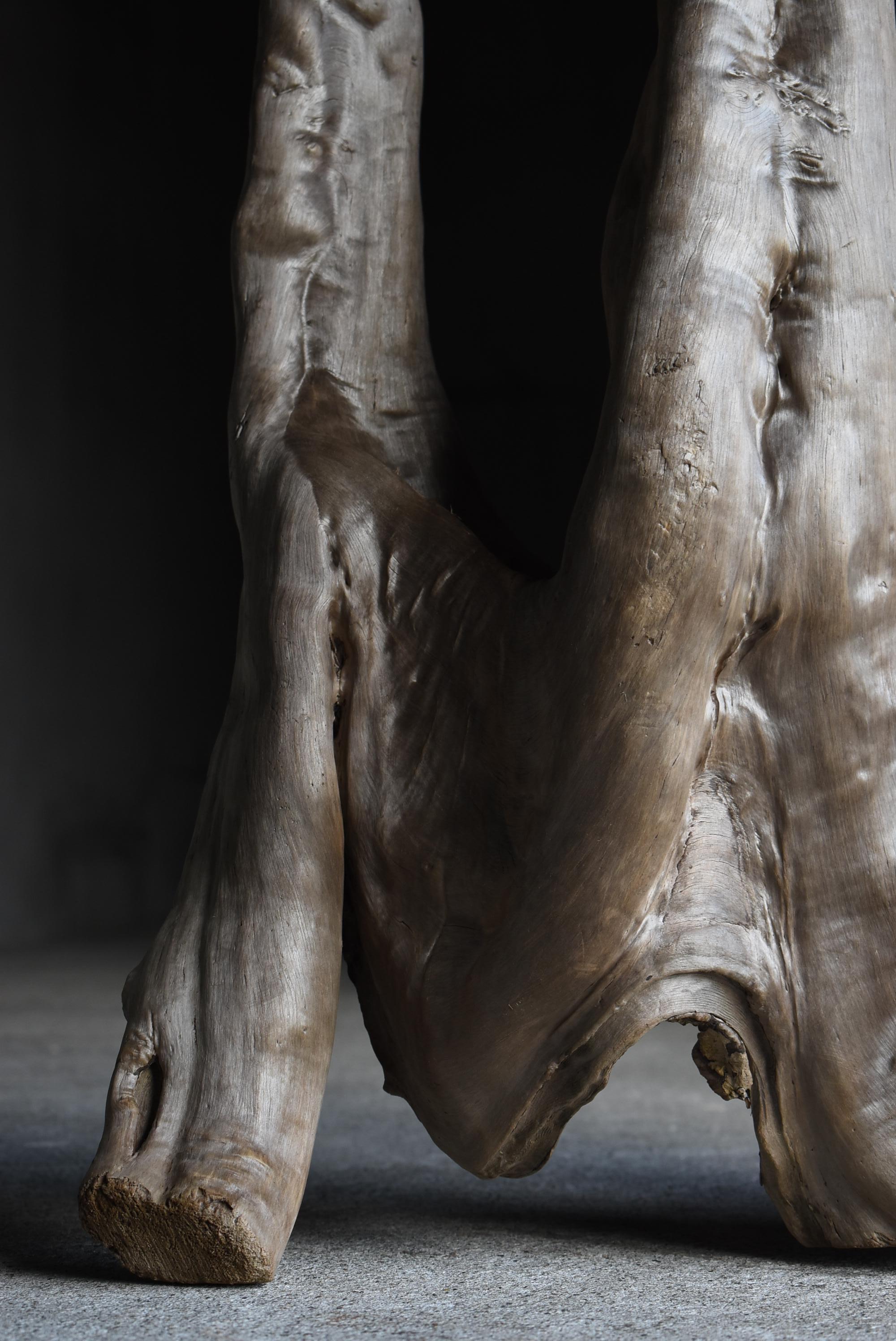 Antico oggetto giapponese in legno naturale 1900-1940 / Wabisabi in vendita 1