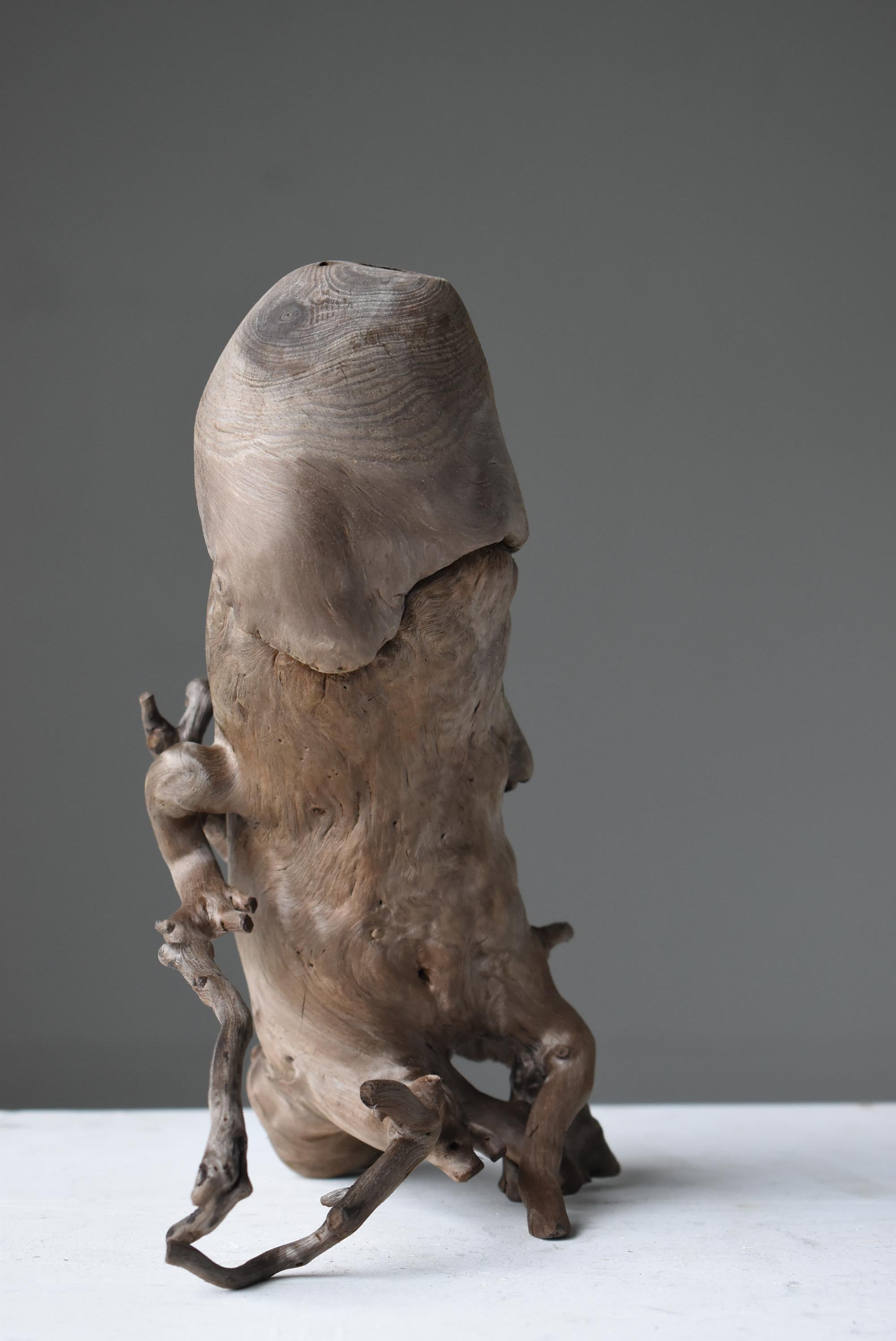 Pénis japonais ancien en bois naturel 1860s-1920s / Figurine Objects for Objects Wabisabi en vente 4