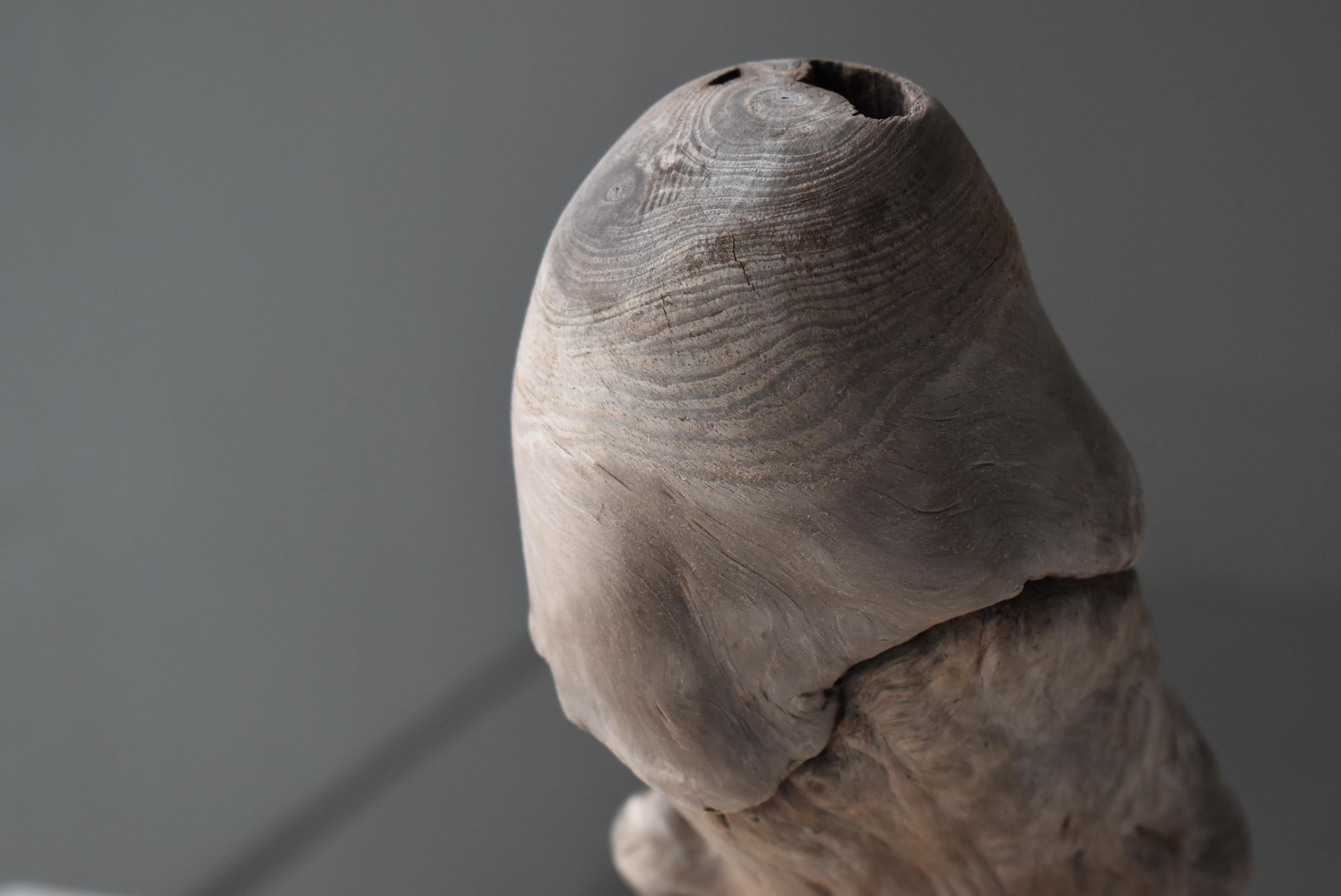 Pénis japonais ancien en bois naturel 1860s-1920s / Figurine Objects for Objects Wabisabi en vente 5