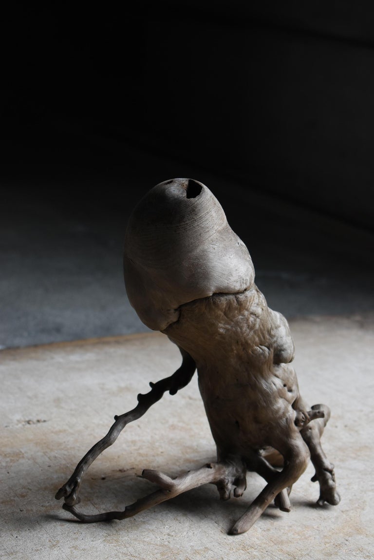 Japanese Antique Natural Wood Penis 1860s-1920s / Figurine Object