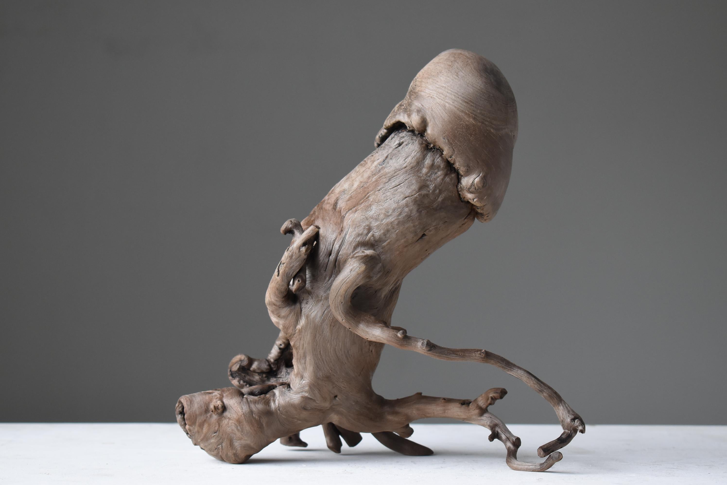 Pénis japonais ancien en bois naturel 1860s-1920s / Figurine Objects for Objects Wabisabi en vente 1