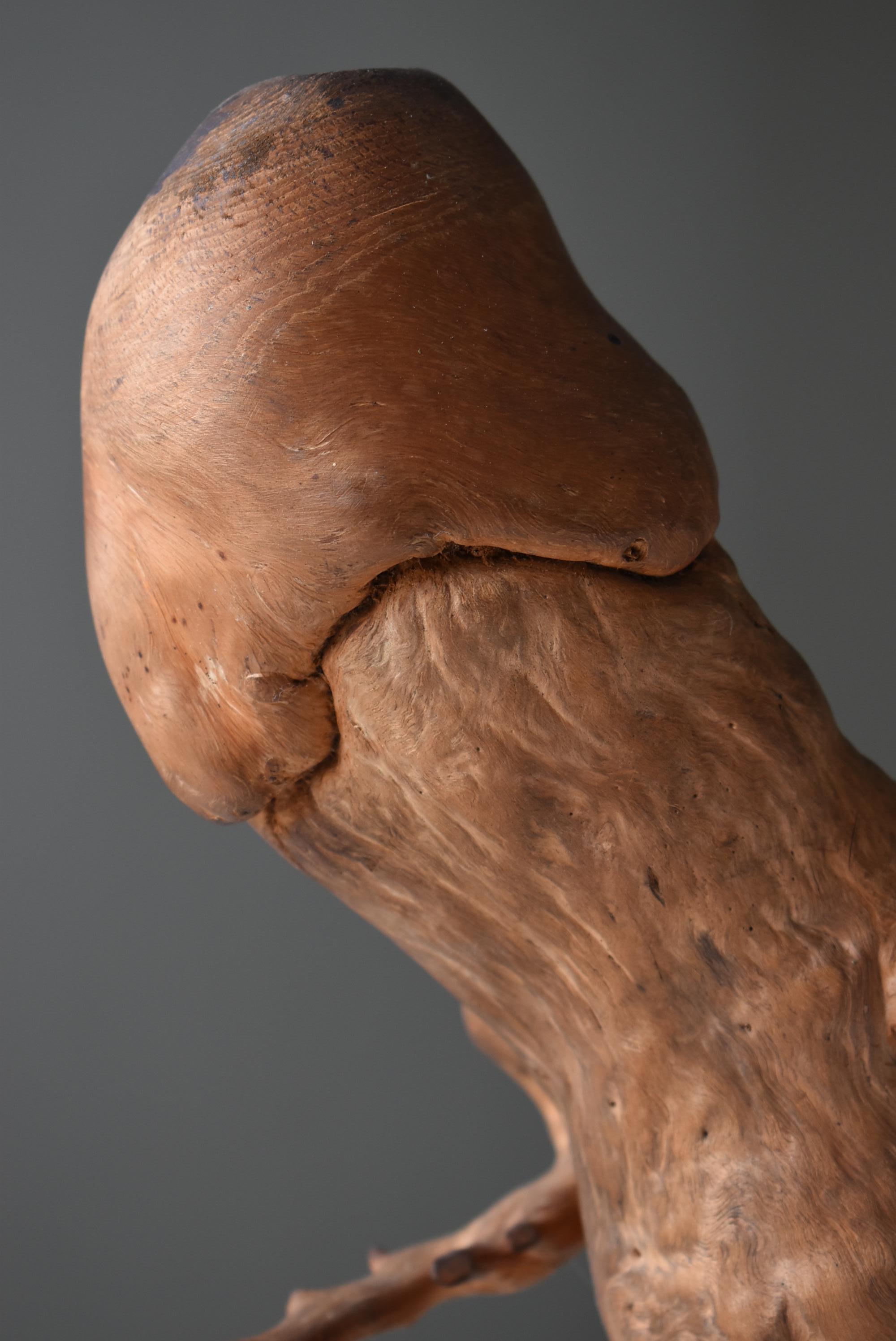 Figurine japonaise ancienne Penis antique en racines d'arbre des années 1860-1900 / Mingei Wabi Sabi  en vente 7