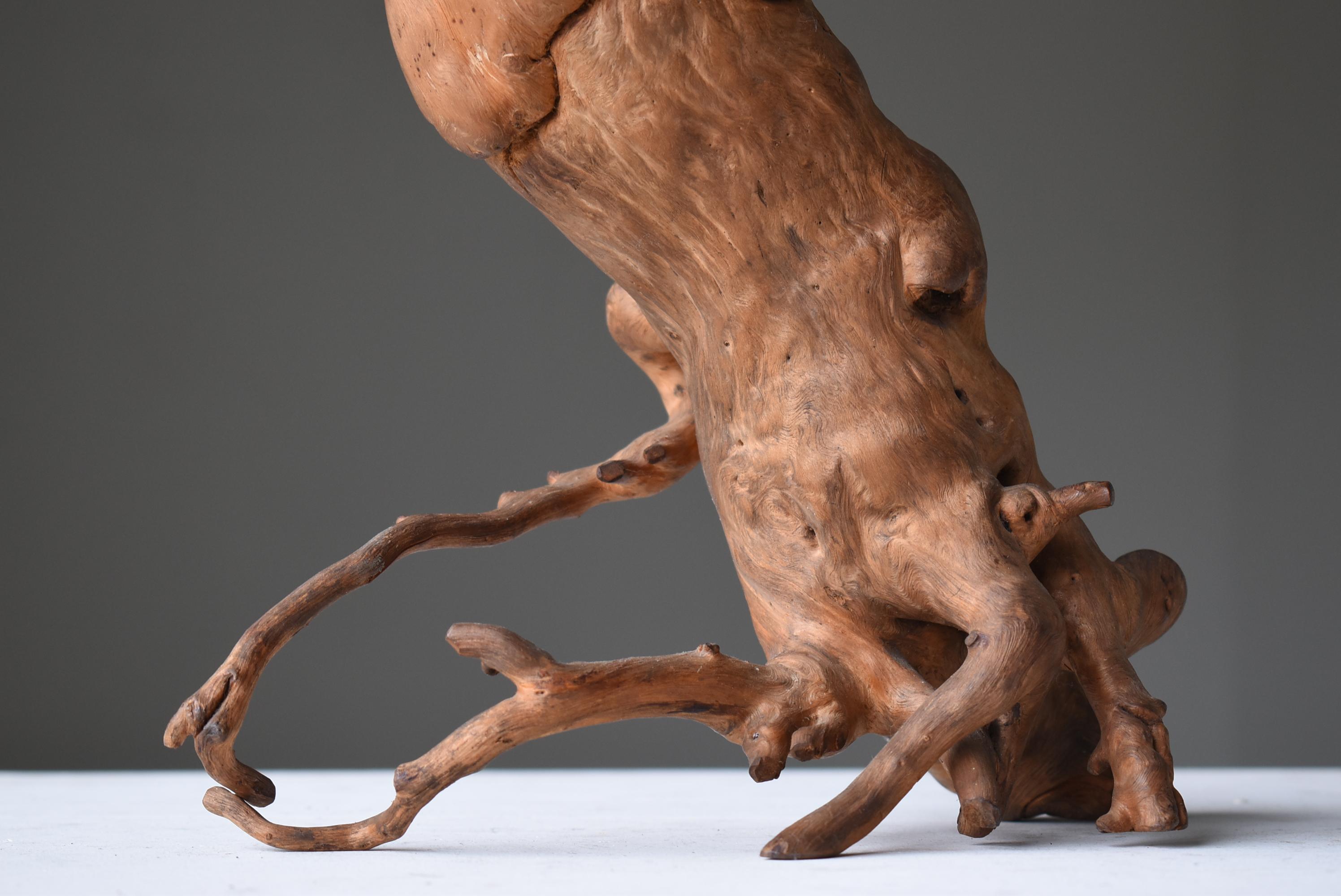 Japonais Figurine japonaise ancienne Penis antique en racines d'arbre des années 1860-1900 / Mingei Wabi Sabi  en vente