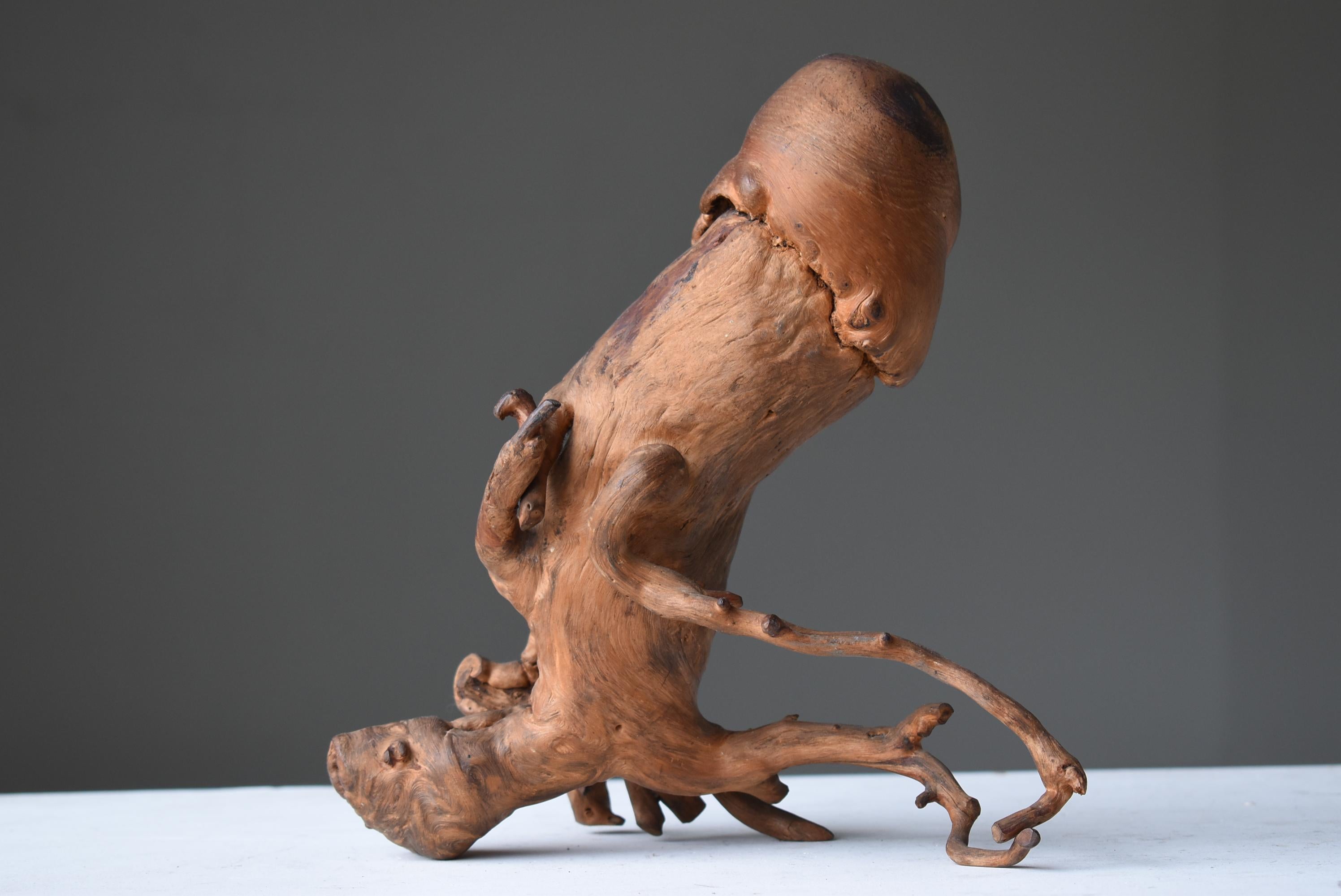 Japanese Antique Tree root Penis 1860s-1900s / figurine Mingei Wabi Sabi  For Sale 2