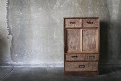 Japanese Antique NT Tansu 1920s-1940s / Natural color / cabinet