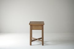 Antico portafiori giapponese in Oak, anni '40-'50, Japandi Wabi-Sabi