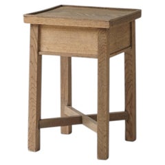 Antico portafiori giapponese in Oak, anni '40-'50, Japandi Wabi-Sabi