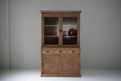 Japanese Antique Oak Stacking Cabinet, 1920s–1940s, Japandi Wabi-Sabi