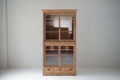 Antico mobile giapponese impilabile in Oak, anni '20-'40, Japandi Wabi-Sabi