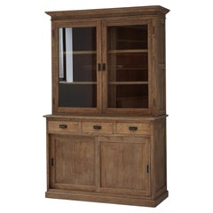 Japanese Antique Oak Stacking Cabinet, 1920s–1940s, Japandi Wabi-Sabi