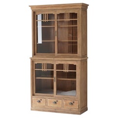 Antico mobile giapponese impilabile in Oak, anni '20-'40, Japandi Wabi-Sabi