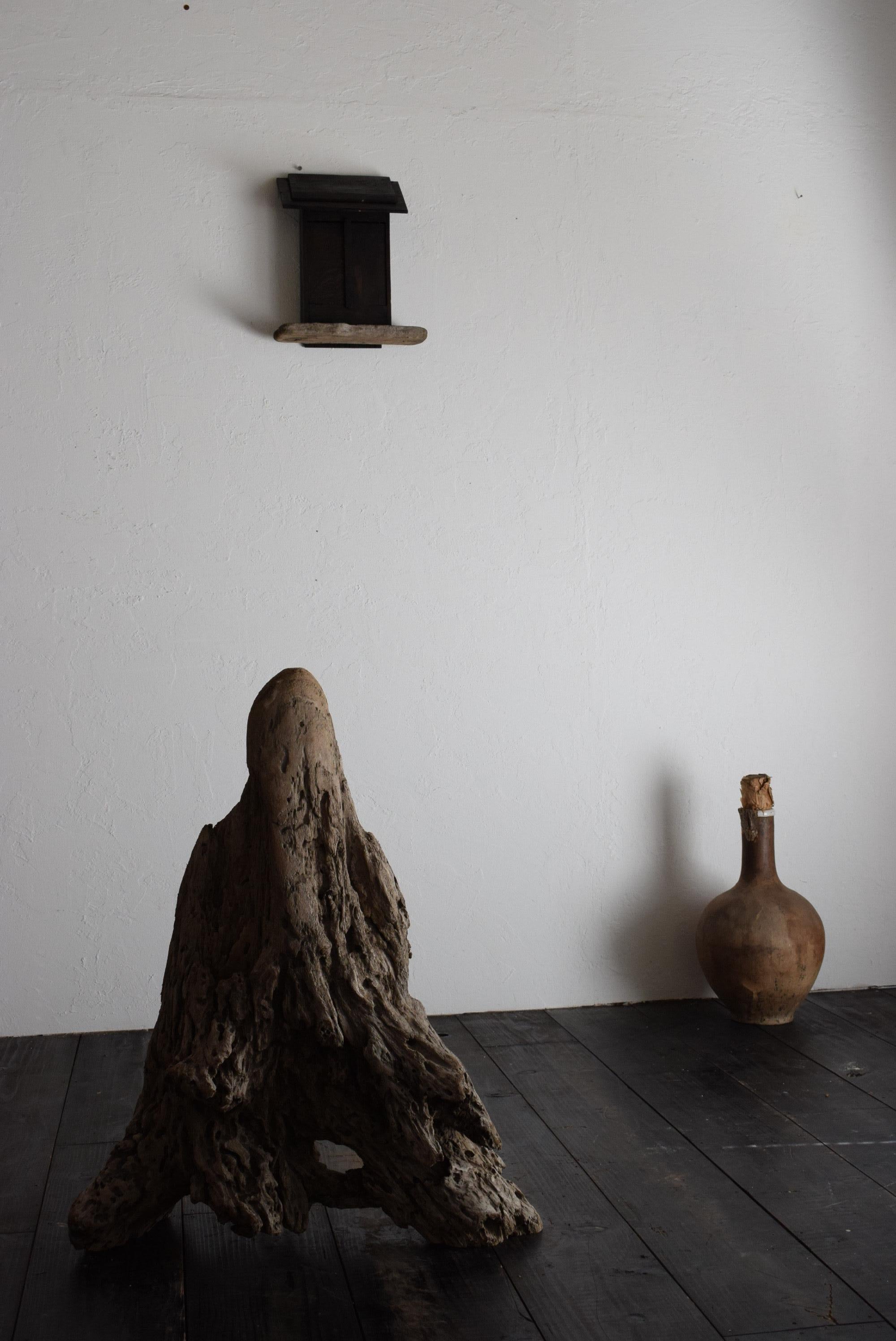 Oggetto antico giapponese / Wood  oggetto wabi-sabi in vendita 7