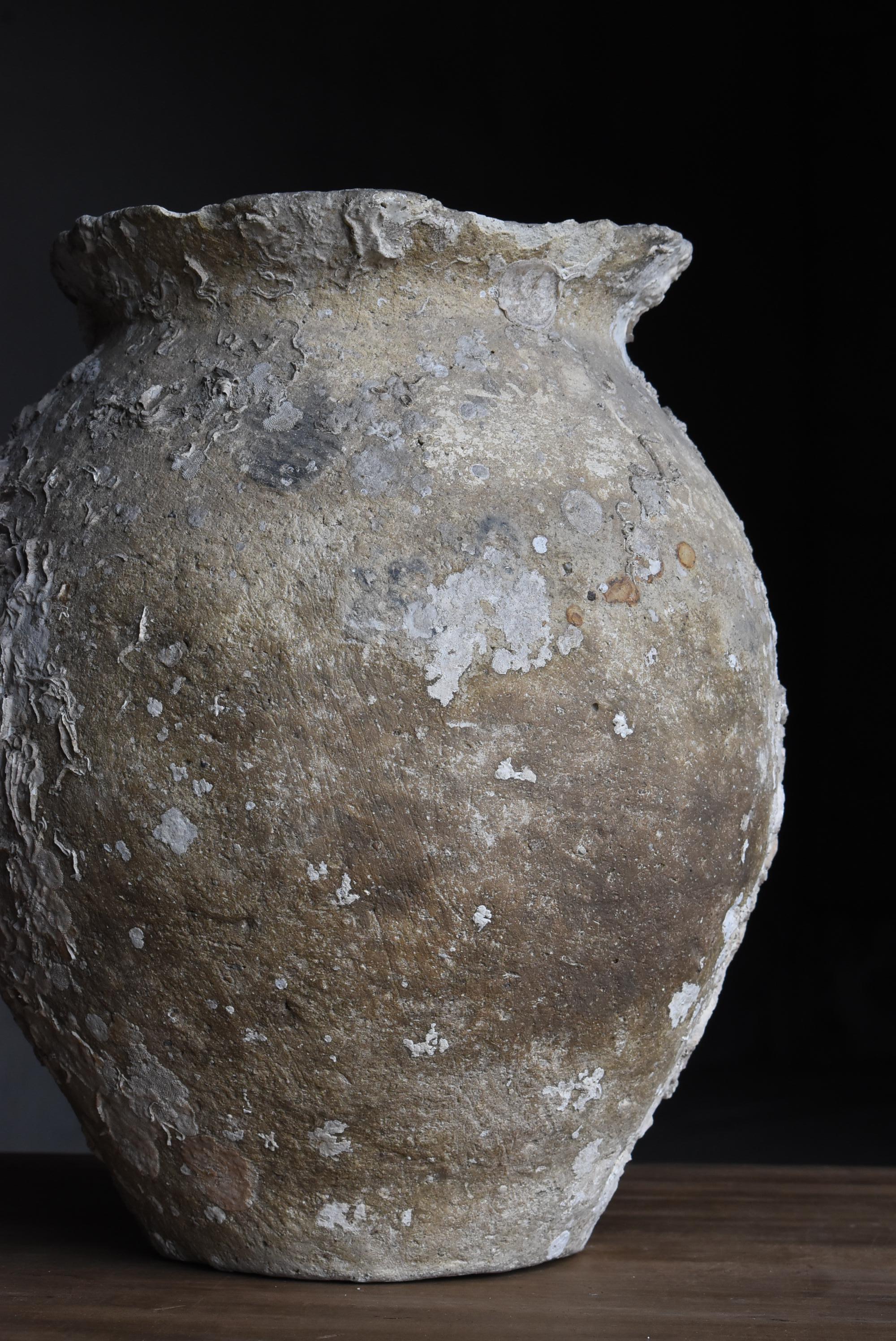Japanese Antique Octopus Pot 19th Century / Pottery Vase Wabi Sabi 5