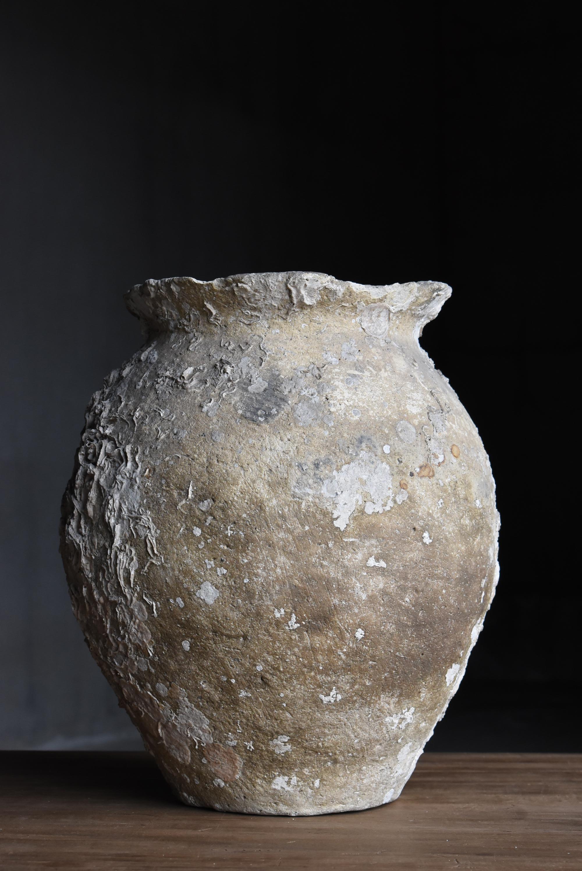 Japanese Antique Octopus Pot 19th Century / Pottery Vase Wabi Sabi 4