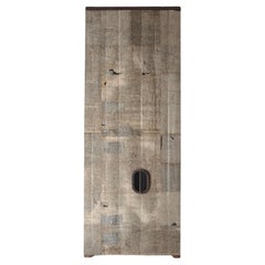 Japanese Antique Oil Paper Pasting Door / Wall Decoration / Wabi-Sabi