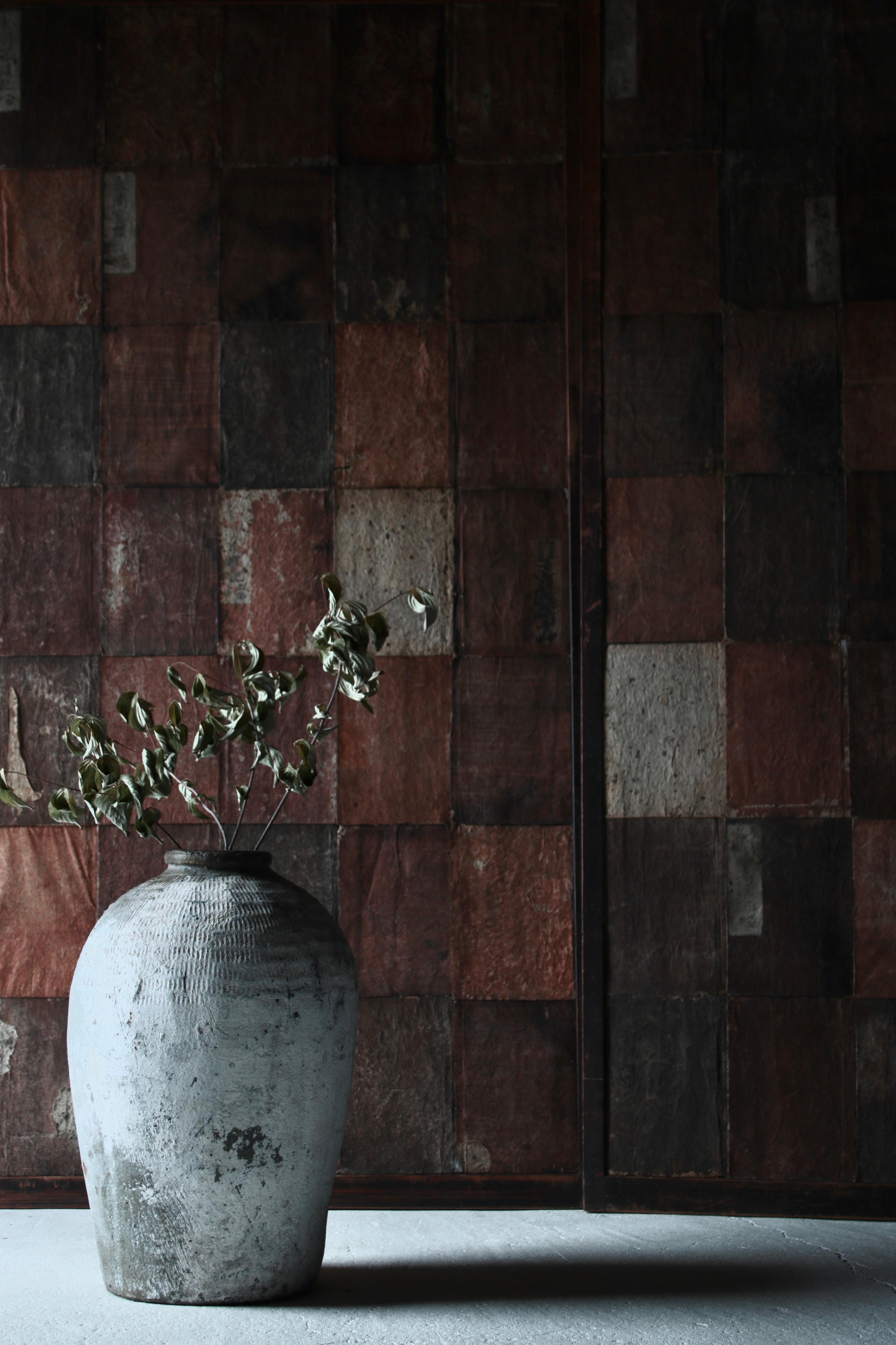 19th Century Japanese Antique Old Books Art / Wall Decoration Japanese Paper /Wabi-sabi【A】