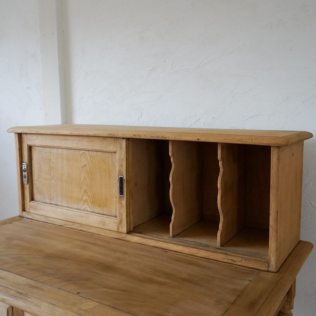 Wood Japanese Antique Old Desk Storage Rack Primitive